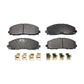 Front Ceramic Disc Brake Pads TEC-1589 For Dodge Grand Caravan Chrysler Journey Town & Country Jeep Pacifica Wrangler Gladiator Ram C/V Volkswagen Routan Voyager