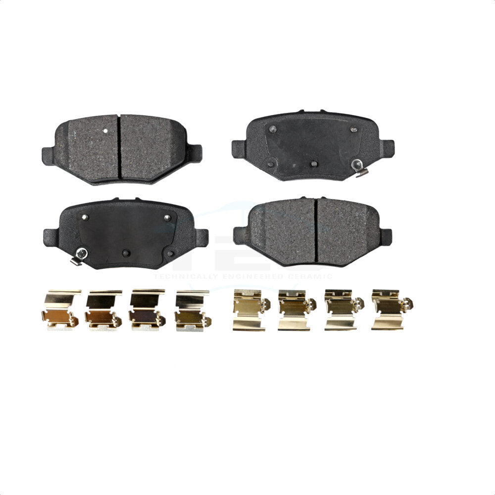 Rear Ceramic Disc Brake Pads TEC-1612 For Ford Explorer Taurus Flex Police Interceptor Sedan Lincoln MKT MKS Special Service