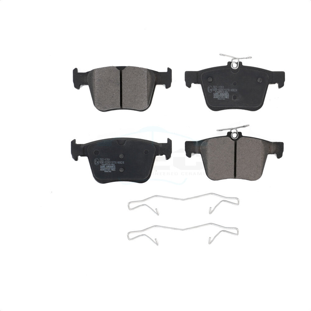 Rear Ceramic Disc Brake Pads TEC-1761 For Volkswagen Tiguan Atlas Jetta Audi A3 Quattro Golf R e-Golf S3 Q3 Sportback e-tron TT Arteon TTS Taos Cross Sport