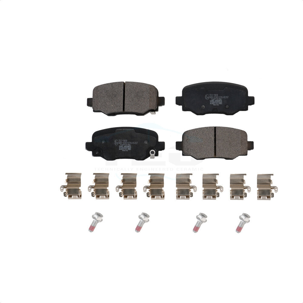 Rear Ceramic Disc Brake Pads TEC-1809 For Jeep Renegade Fiat 500X