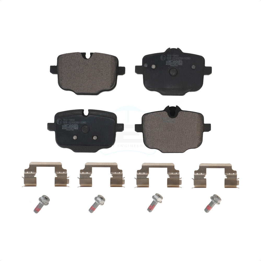 Rear Ceramic Disc Brake Pads TEC-1850 For BMW X3 X5 530i xDrive 540i X7 750i 530e 740i X4 M550i 640i Gran Turismo 740e Alpina B7 X6 540d 840i Coupe 750Li