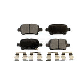 Rear Ceramic Disc Brake Pads TEC-1857 For Chevrolet Equinox Malibu Cruze GMC Terrain Volt Bolt EV Buick LaCrosse Regal TourX Sportback EUV