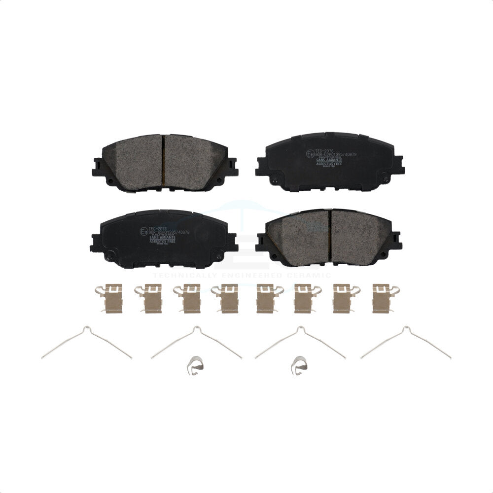 Front Ceramic Disc Brake Pads TEC-2076 For Toyota Camry RAV4 Lexus C-HR ES350 Avalon ES300h UX250h UX200 ES250 Venza Corolla Cross