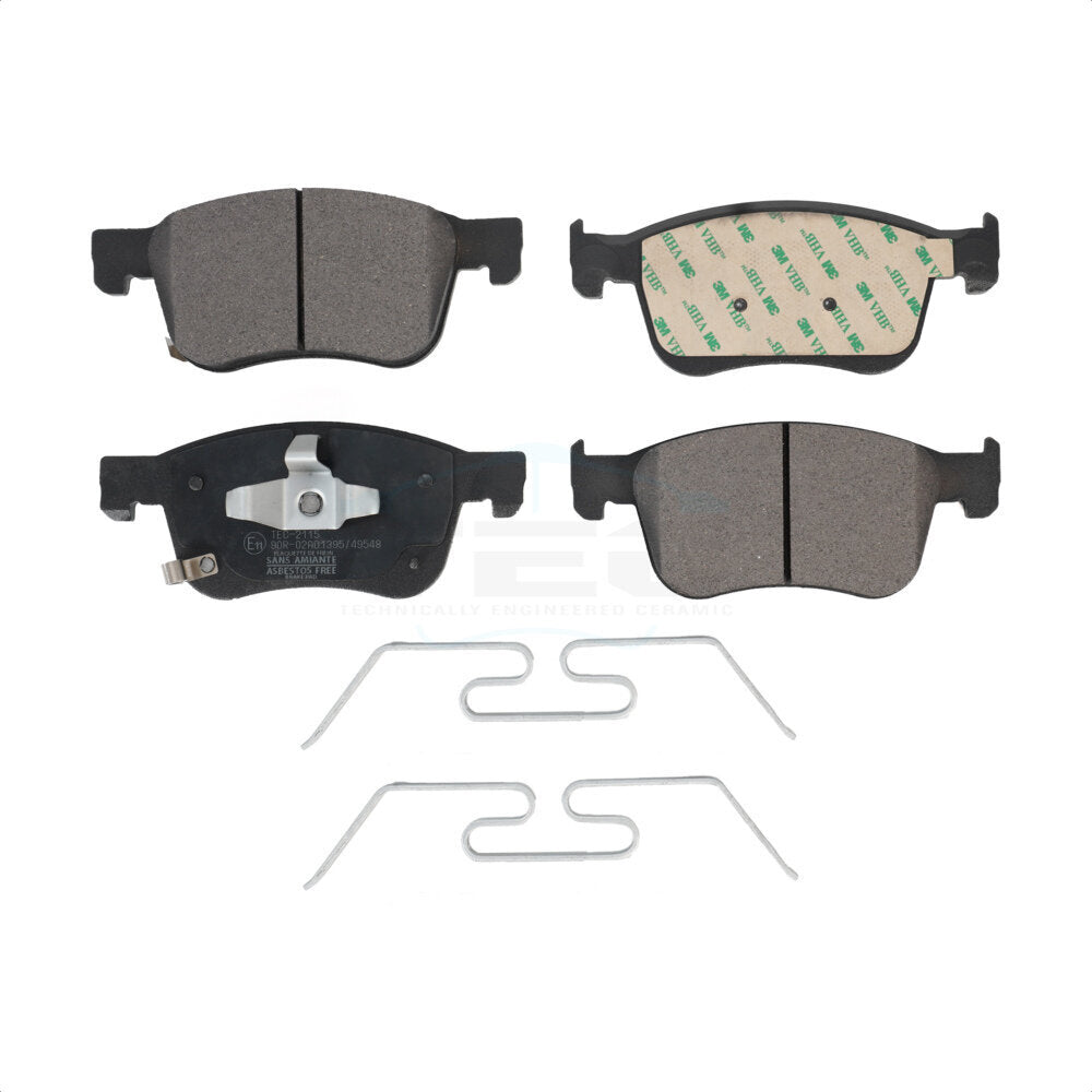 Front Ceramic Disc Brake Pads TEC-2115 For Honda Accord Acura Civic Integra