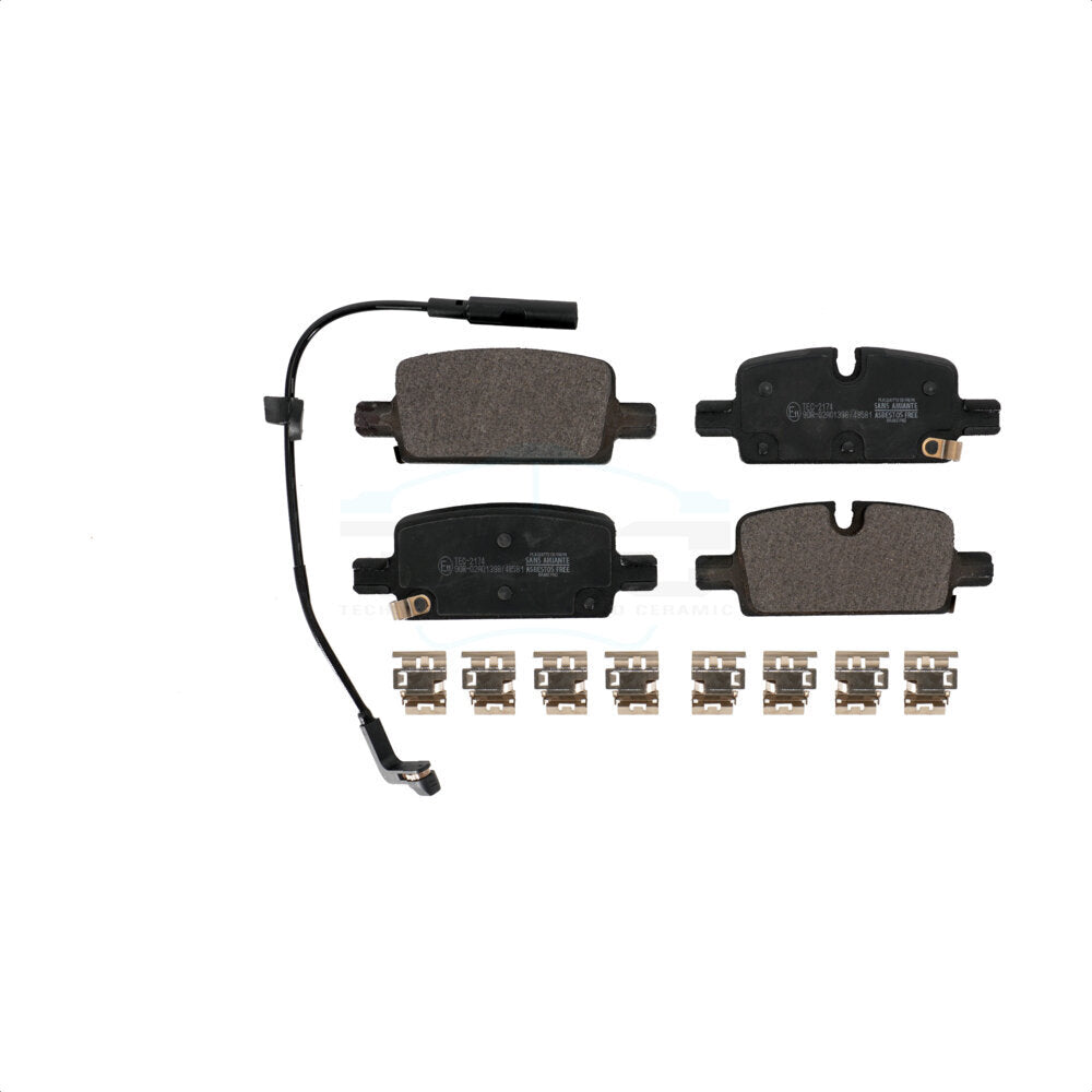 Rear Ceramic Disc Brake Pads TEC-2174 For Chevrolet Silverado 1500 GMC Sierra Cadillac LYRIQ Tahoe Yukon Escalade Suburban XL ESV LTD Limited