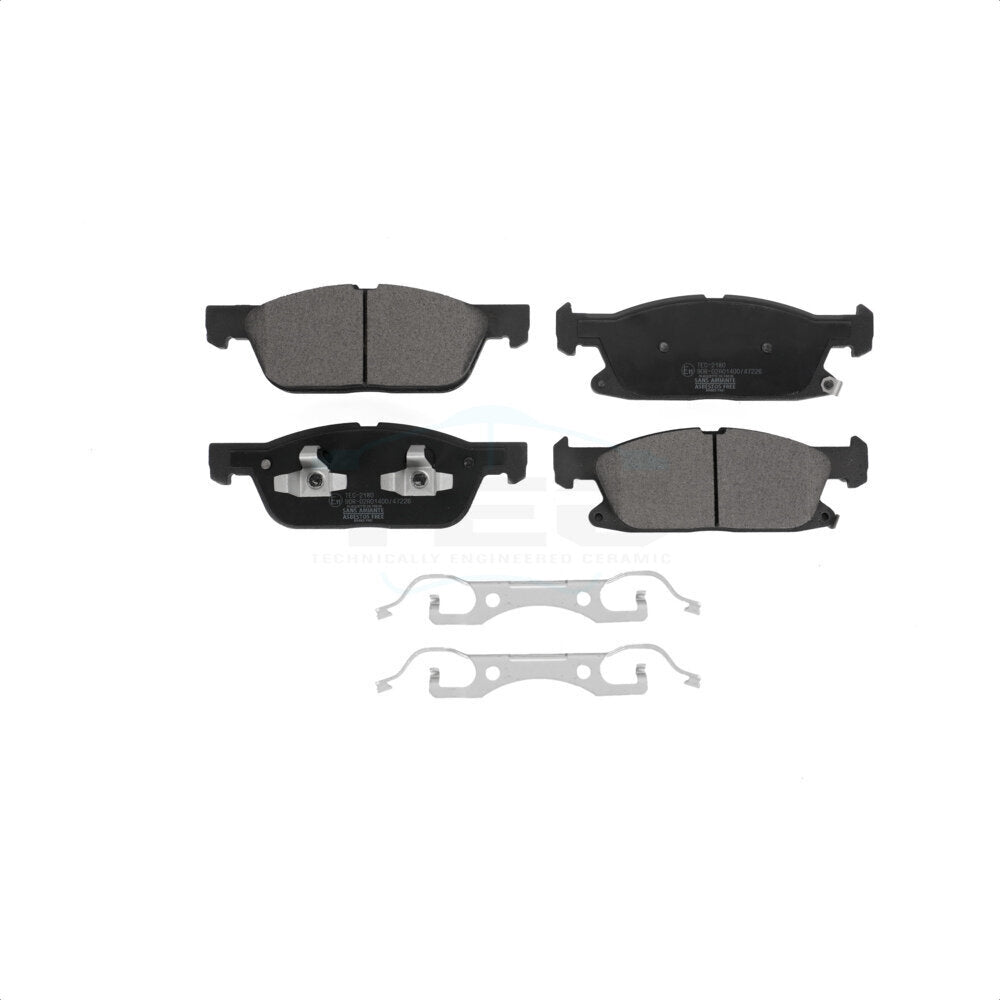 Front Ceramic Disc Brake Pads TEC-2180 For Ford Edge Lincoln Nautilus