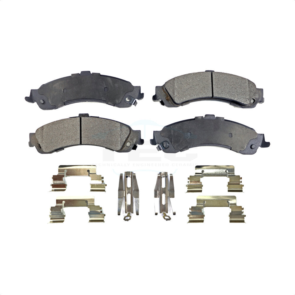 Rear Ceramic Disc Brake Pads TEC-834 For Chevrolet Silverado 1500 GMC Tahoe Sierra Suburban Yukon Avalanche XL Cadillac Escalade ESV EXT