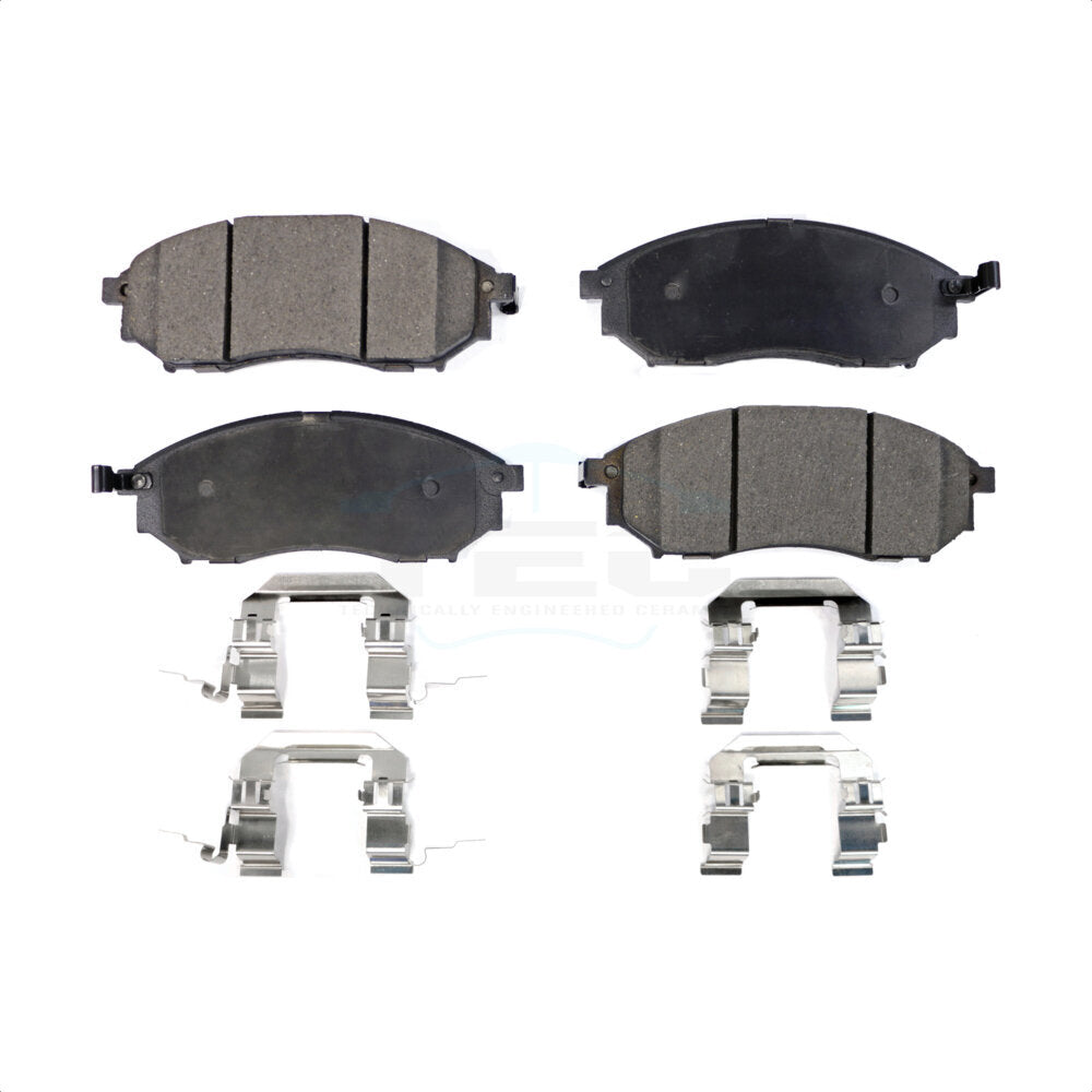 Front Ceramic Disc Brake Pads TEC-888 For INFINITI Nissan G37 Murano G35 Pathfinder FX35 M35 370Z 350Z EX35 M37 QX70 G25 M45 Q70 Q70L Q40 Q45 FX37 QX50 FX45 M56 EX37 M35h Renault Koleos
