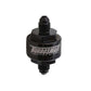 Turbosmart Billet Turbo Oil Feed Filter w/ 44 Micron Pleated Disc AN-3 Male Inlet - Black
