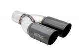 Universal Twin Black Chrome 3" Tips - Driver Side
