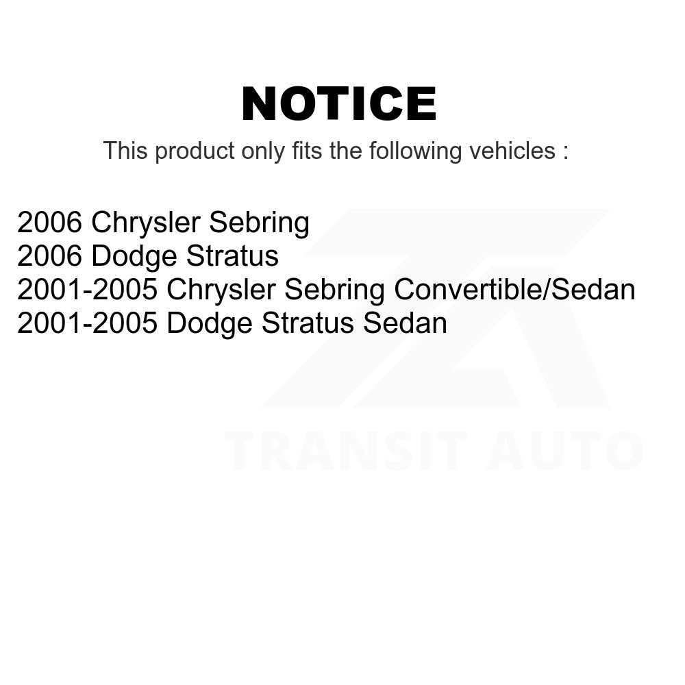 Upper Suspension Ball Joint TOR-K7346 For Chrysler Sebring Dodge Stratus
