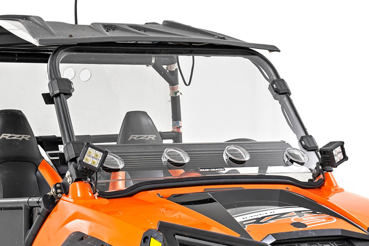 Vented Full Windshield | Scratch Resistant | Polaris RZR 800