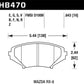 Hawk 04-09 RX8 HPS Street Front Brake Pads (D1009)