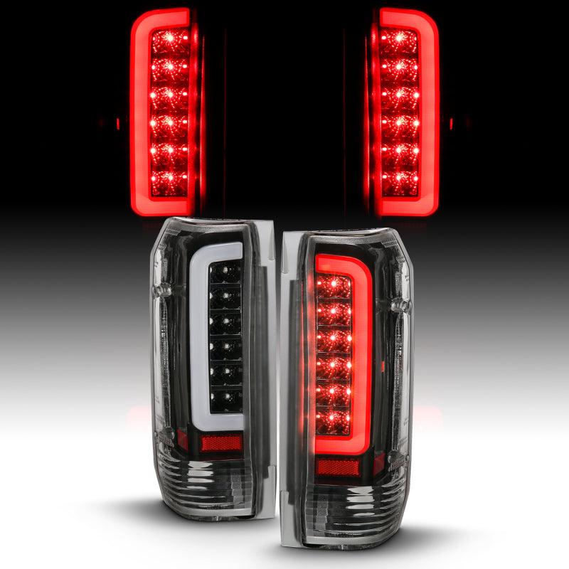 ANZO 1987-1996 Ford F-150 LED Taillights Black Housing Clear Lens (Pair) | Too Fast Autoparts | Order Online