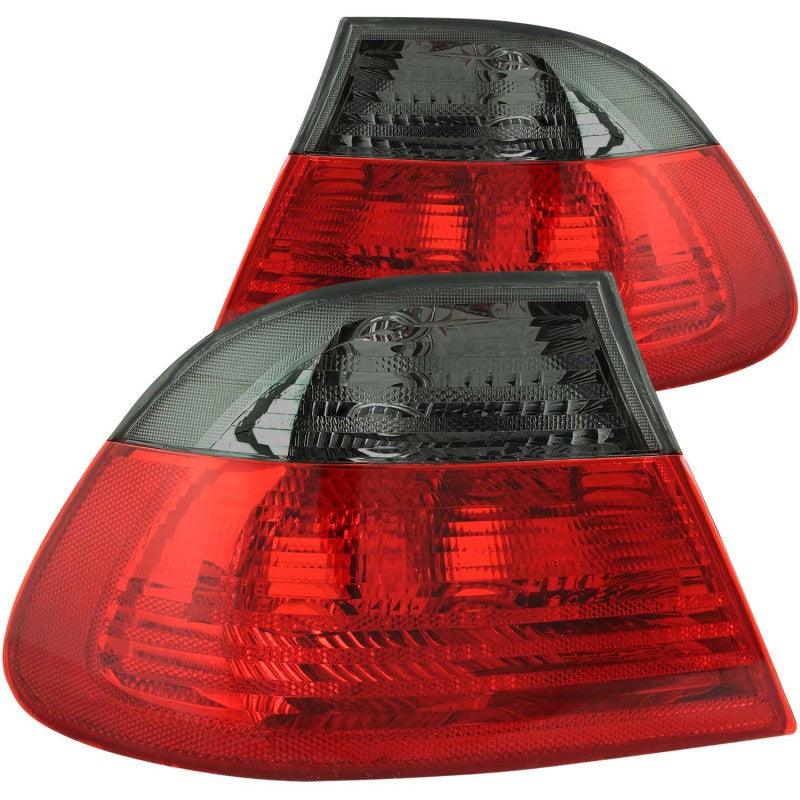 ANZO 2000-2003 BMW 3 Series E46 Taillights Red/Smoke - Outer | Too Fast Autoparts | Order Online | Canada & USA Shipping
