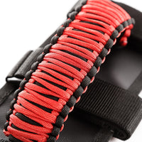 Rugged Ridge Paracord Grab Handles Red/Black Pair