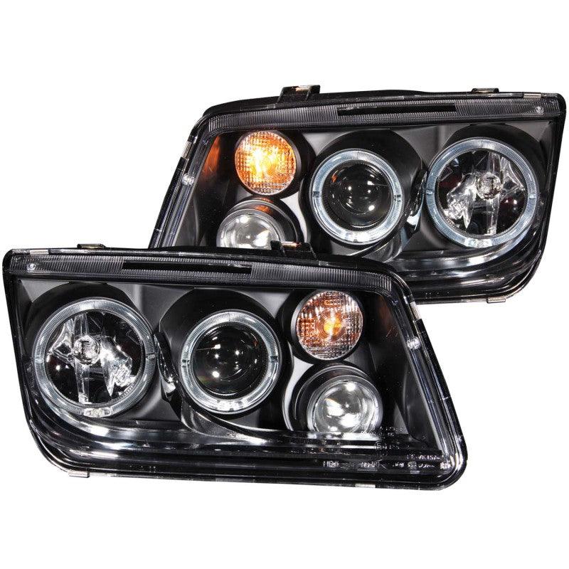 ANZO 1999-2005 Volkswagen Jetta Projector Headlights w/ Halo Black (CCFL) | Too Fast Autoparts | Order Online | Canada & USA Shipping