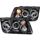 ANZO 1999-2005 Volkswagen Jetta Projector Headlights w/ Halo Black (CCFL) | Too Fast Autoparts | Order Online | Canada & USA Shipping