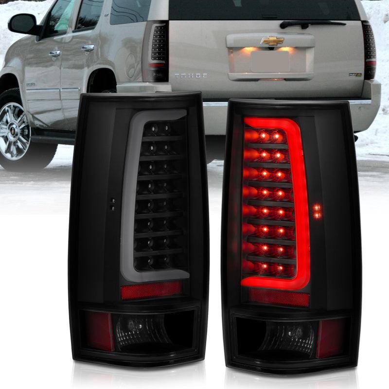 ANZO 2007-2014 Chevy Tahoe LED Taillight Plank Style Black w/Smoke Lens | Too Fast Autoparts | Order Online | Canada & USA Shipping