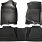 Husky Liners 07-12 Chevy Silverado/GMC Sierra Crew Cab WeatherBeater Combo Black Floor Liners