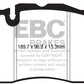 EBC 16-18 Cadillac CTS-V Redstuff Ceramic Low Dust Front Brake Pads