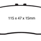 EBC 10+ Lexus RX350 3.5 (Japan) Greenstuff Rear Brake Pads