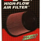 K&N Filter Universal Rubber Round Air Filter 20 Deg Flange Angle 2.25in Flange ID x 3.5in OD x 6in H