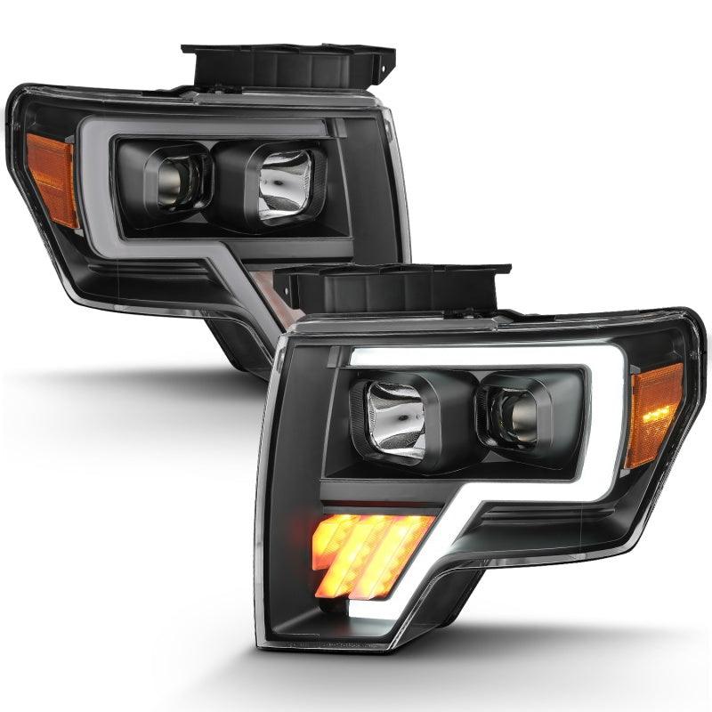 ANZO 2009-2014 Ford F-150 Projector Light Bar G4 H.L. Black Amber | Too Fast Autoparts | Order Online | Canada & USA Shipping