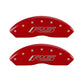 MGP 4 Caliper Covers Engraved Front & Rear Gen 5/RS Red finish silver ch