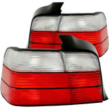 ANZO 1992-1998 BMW 3 Series E36 Sedan Taillights Red/Clear | Too Fast Autoparts | Order Online | Canada & USA Shipping