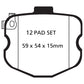 EBC 10-13 Chevrolet Corvette (C6) 6.2 Grand Sport Yellowstuff Front Brake Pads