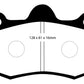 EBC 11+ Mclaren MP4-12C 3.8 Twin Turbo Yellowstuff Rear Brake Pads