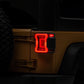 Raxiom 07-18 Jeep Wrangler JK Axial Series JL Style LED Tail Lights- Black Housing- Red Lens
