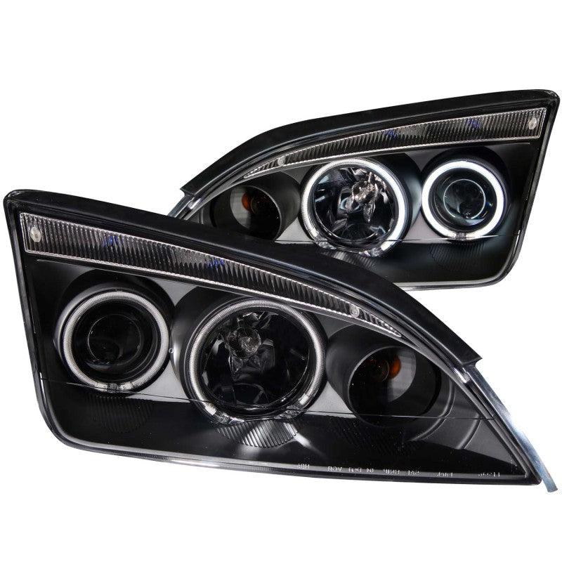 ANZO 2005-2007 Ford Focus Projector Headlights w/ Halo Black | Too Fast Autoparts | Order Online | Canada & USA Shipping