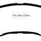 EBC 14+ Nissan Juke 1.6 Turbo Nismo RS Redstuff Front Brake Pads