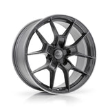 OPE  Gloss Graphite + Machined Lip 18x8.5 5x120 Wheels - FF06-724GM