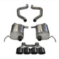 Corsa 2017-2019 Chevy Corvette Z06 3in Axle Back Exhaust Black Quad 4.5in Tip (Xtreme)