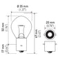 Hella Bulb 635 12V 35W Ba20S B11 F2 (MOQ 10)