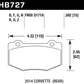 Hawk DTC-30 2015 Chevy Corvette Z06 Rear Race Brake Pads