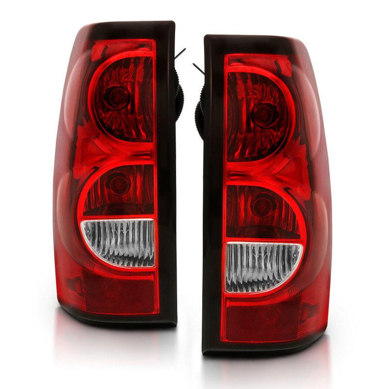 ANZO 2004-2007 Chevy Silverado Taillight Red/Clear Lens w/Black Trim (OE Replacement) | Too Fast Autoparts | Order Online | Canada & USA Shipping