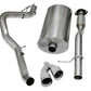 Corsa 2009-2013 Chevrolet Suburban 1500 5.3L V8 Polished Sport Cat-Back Exhaust