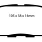 EBC 02 Infiniti G35 3.5 w/o DCS Bluestuff Rear Brake Pads