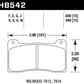 Hawk Wilwood 15mm HPS Brake Pads