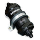 Fuelab 848 In-Line Fuel Filter Standard -8AN In/Out 6 Micron Fiberglass w/Check Valve - Black