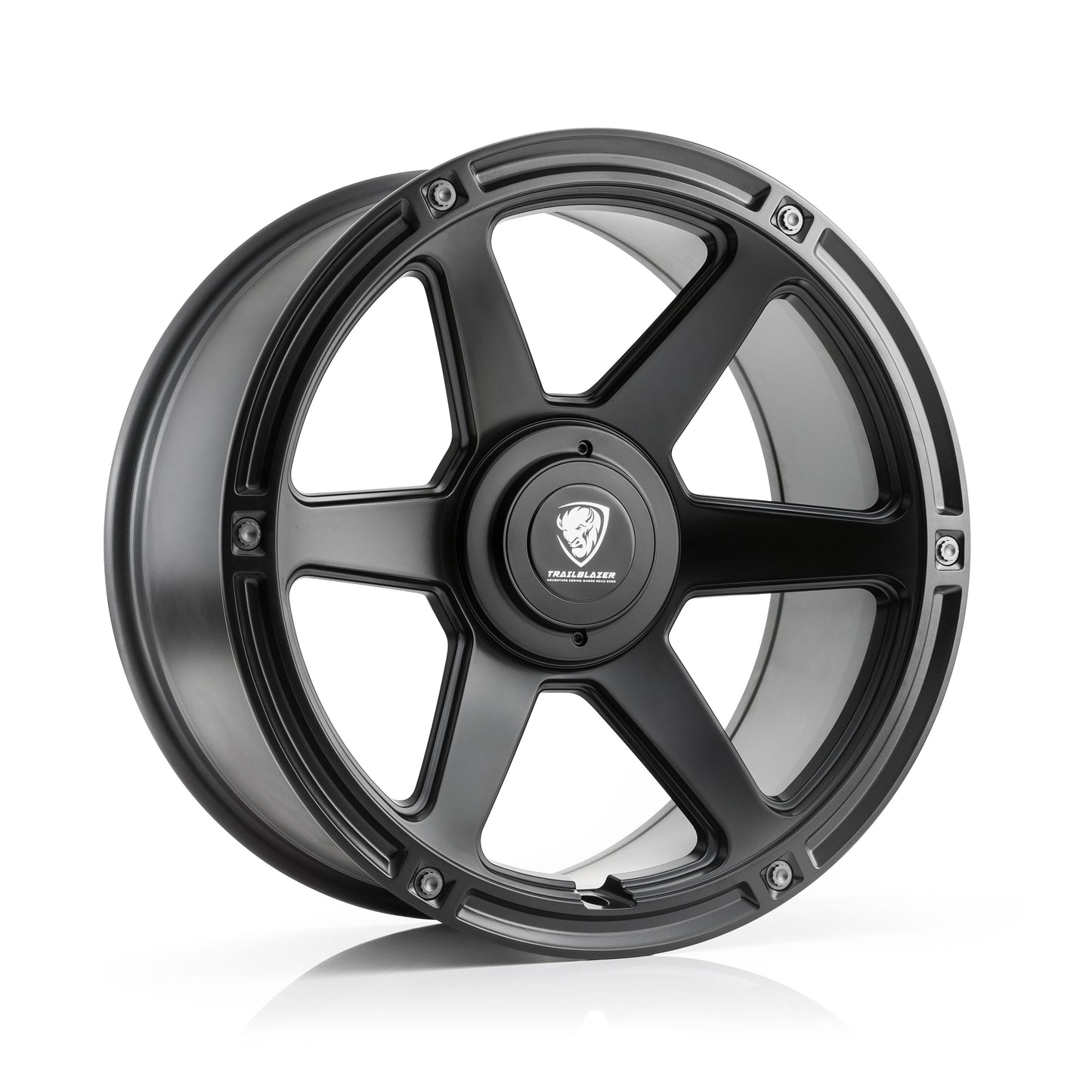 TRAIL BLAZER MATTE BLACK W/ CHARCOAL HARDWARE 20x9.0 5x139.7 Wheels - TB01-1115BC