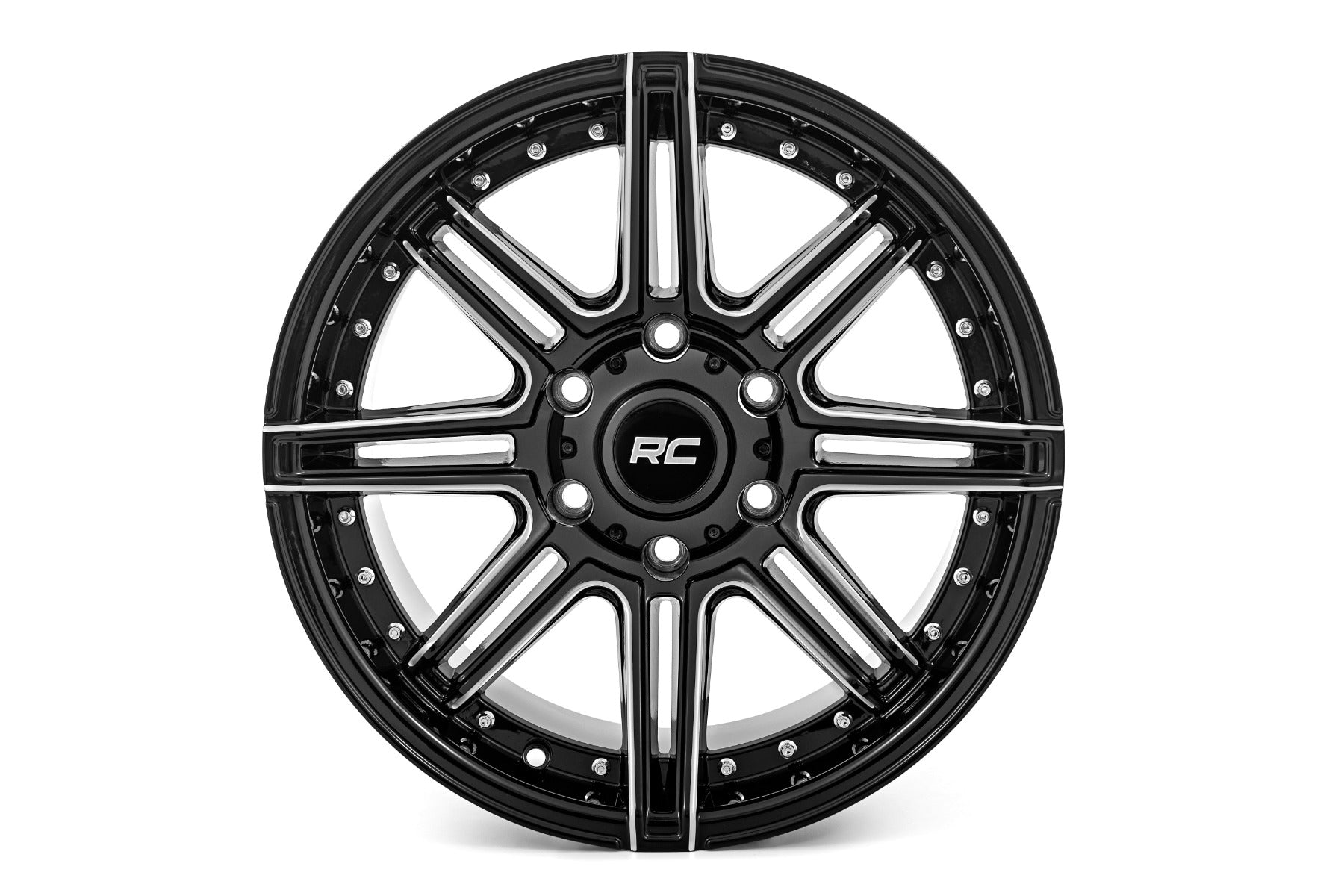 Rough Country 88 Series Wheel | One-Piece | Gloss Black | 22x10 | 6x135 | -19mm