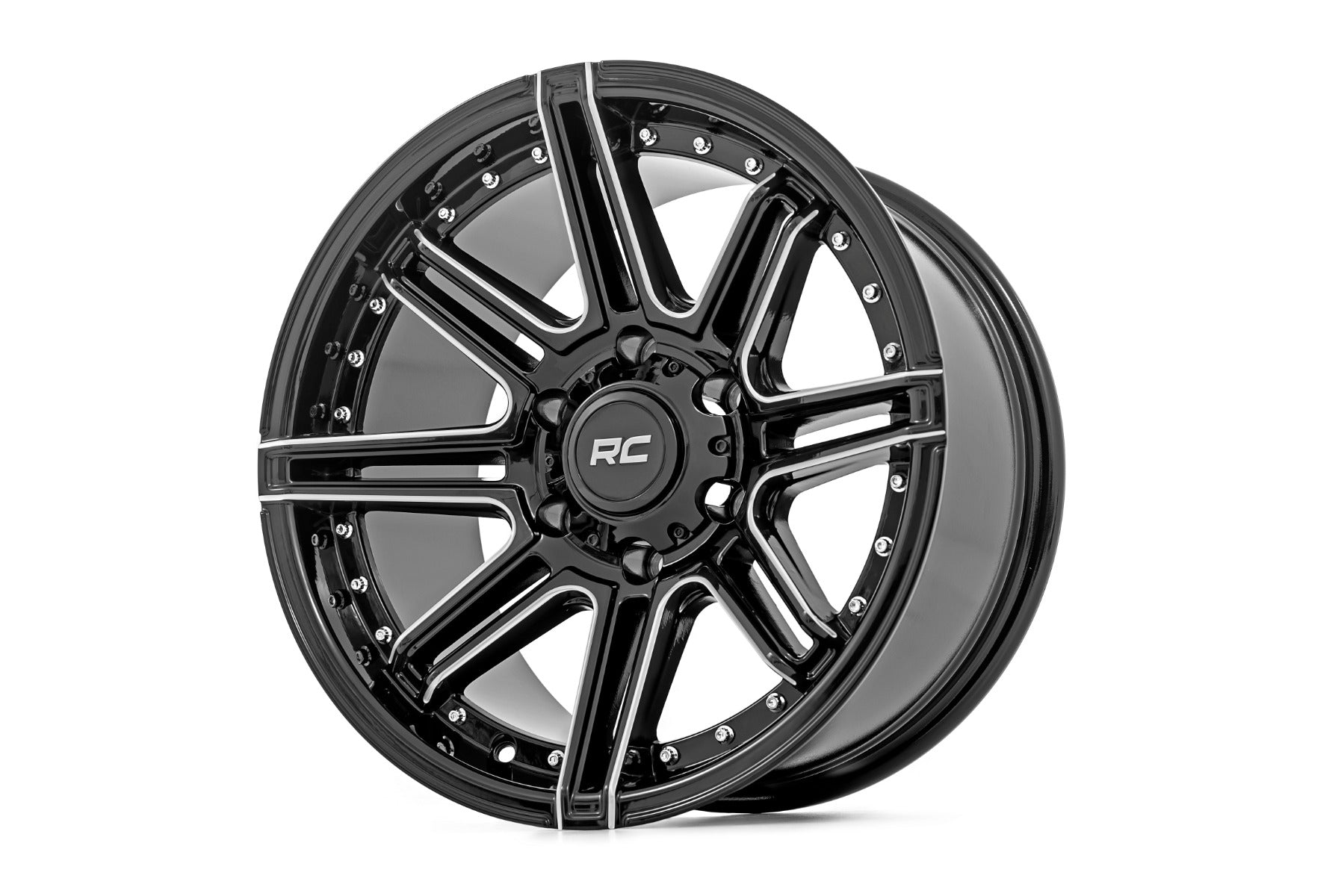 Rough Country 88 Series Wheel | One-Piece | Gloss Black | 17x8.5 | 6x5.5 | -12mm