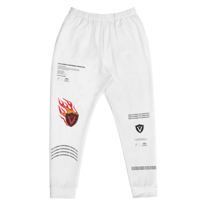 Mens Joggers Large Print (white)