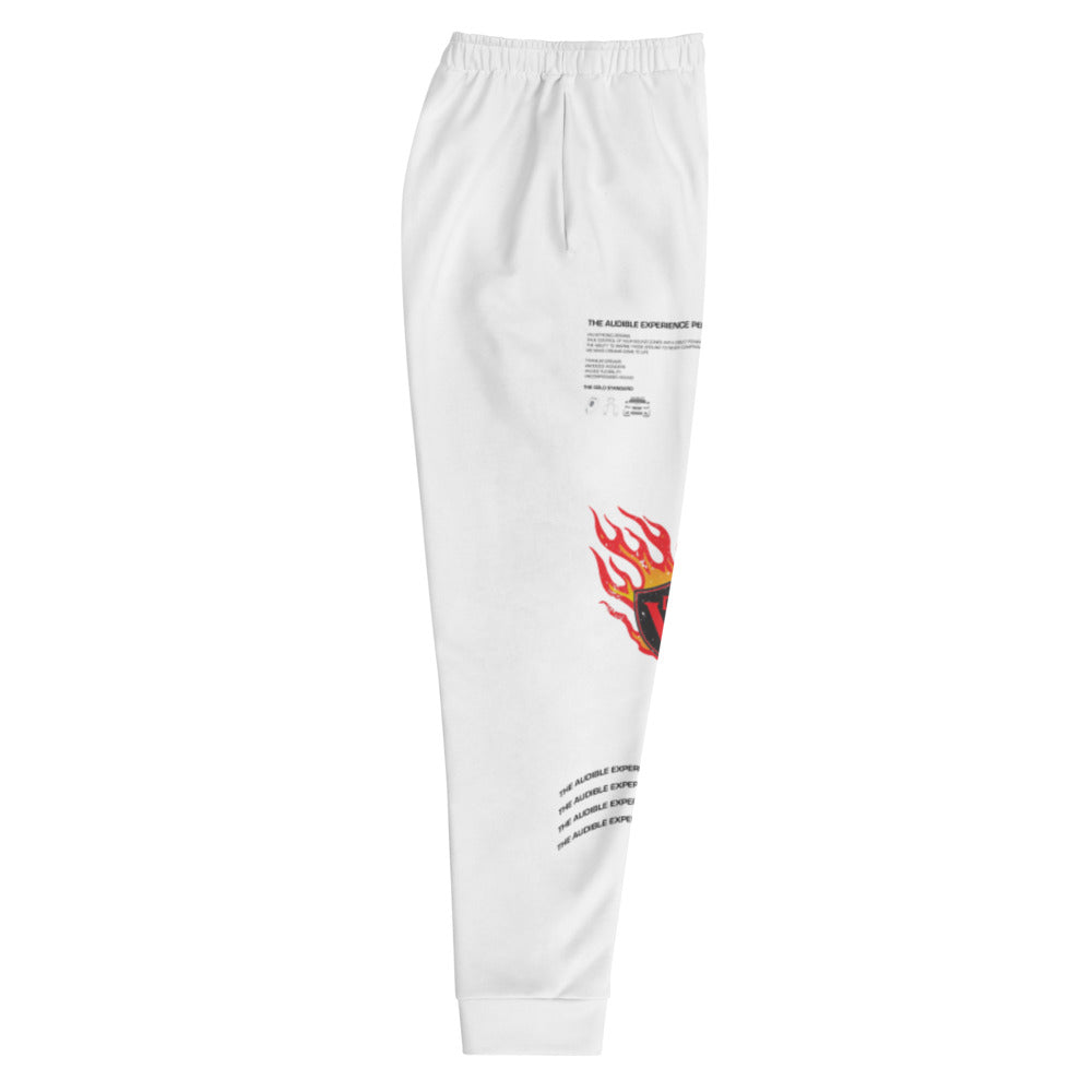 Mens Joggers Large Print (white)