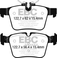 EBC 15+ Mercedes-Benz C300 (W205) 2.0 Turbo 4-matic Yellowstuff Plaquettes De Frein Arrière